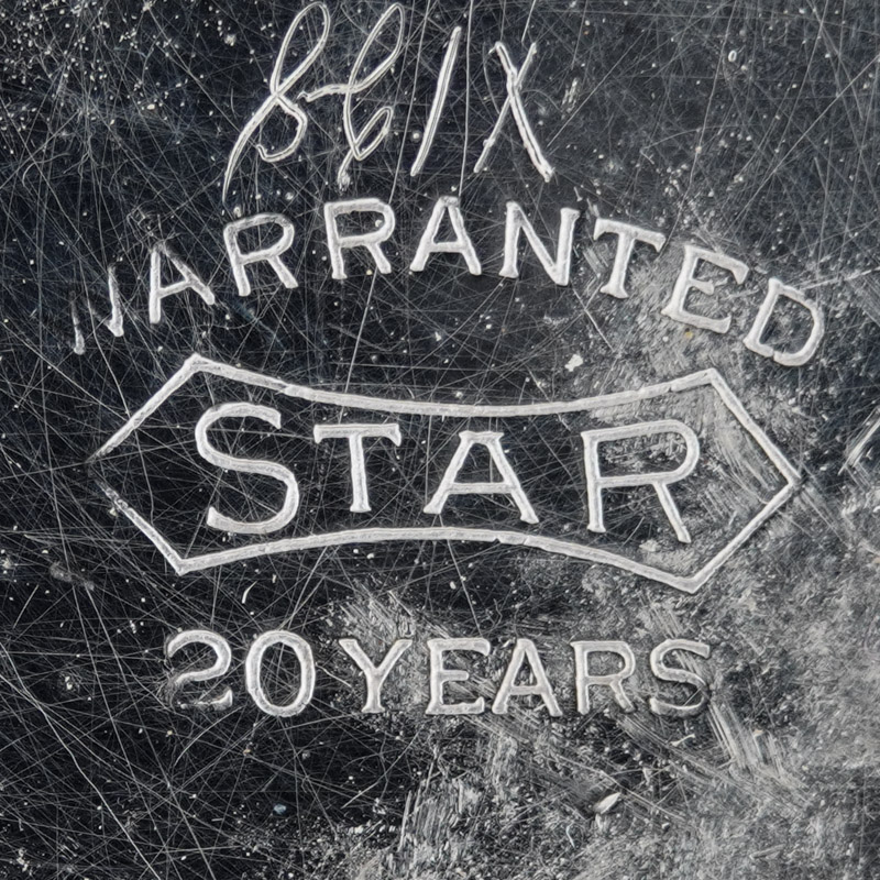 Watch Case Marking Variant for Star Watch Case Co. Star 10K/20YR: Warranted
Star
20 Years
