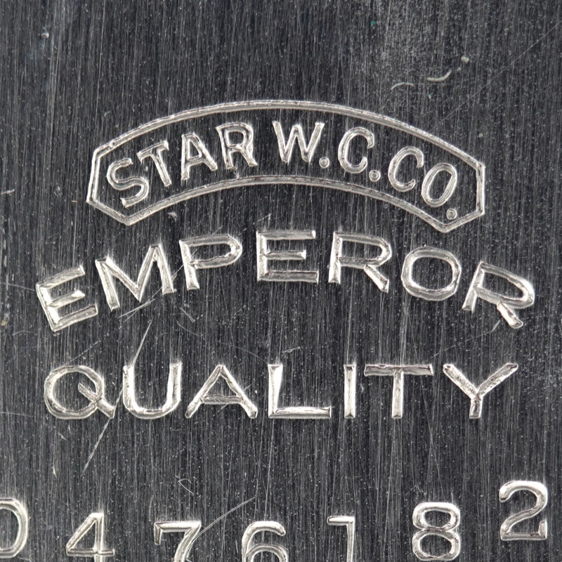 Watch Case Marking for Star Watch Case Co. Emperor: Star W.C.Co. Emporer Quality