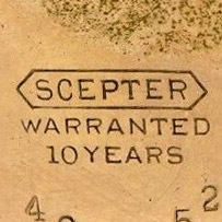 Watch Case Marking Variant for Star Watch Case Co. Scepter: Scepter [in Pointed Banner]
Warranted
10 Years