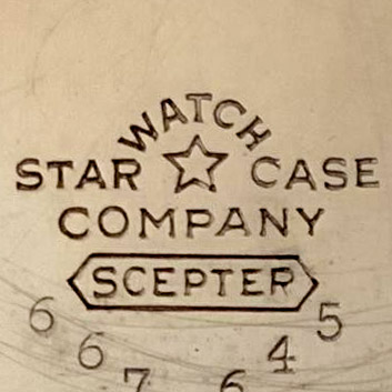 Watch Case Marking for Star Watch Case Co. Scepter: 