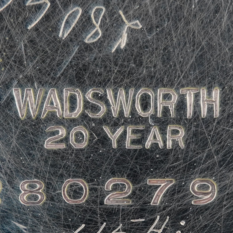 Watch Case Marking for Wadsworth Watch Case Co. Wadsworth 14K/20YR: Wadsworth 20 Year Wadsworth Warranted 20 Years