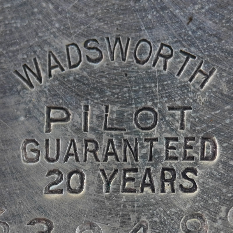 Watch Case Marking Variant for Wadsworth Watch Case Co. Pilot: Wadsworth
Pilot
Guaranteed
20 Years