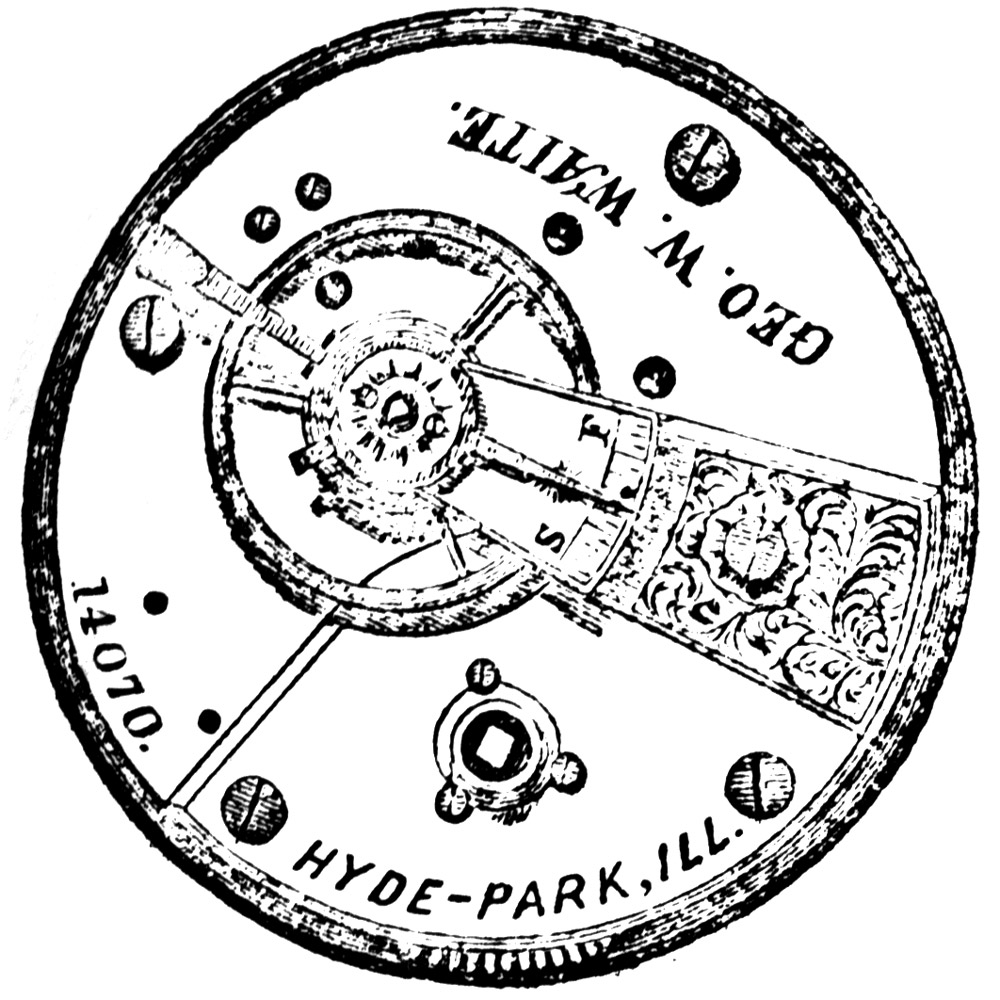 Cornell Watch Co. Pocket Watch Serial Number 14286 (Grade Geo. W. Waite)