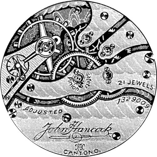 Hampden Pocket Watch Grade John Hancock #1329140