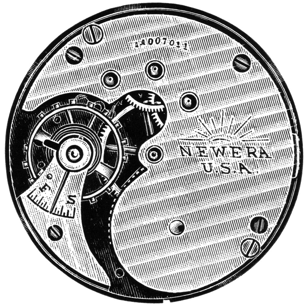 New York Standard Watch Co. Pocket Watch Grade New Era 60 #5682655