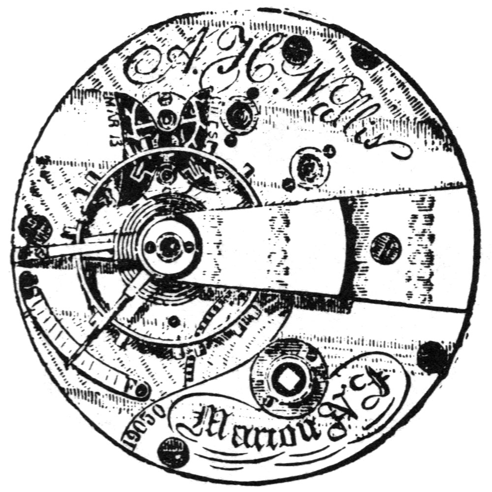 U.S. Watch Co. (Marion, NJ) Grade A.H. Wallis Pocket Watch