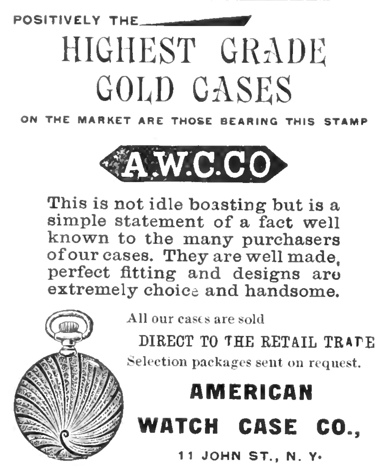 Private Label Trade Names on American Pocket Watches: The Non-Magnetic Watch  Company: Part 33: 1887 Grade List - Pocket Watch Database Blog