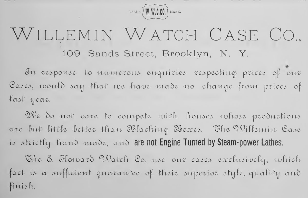 Willemin Watch Case Co. Image