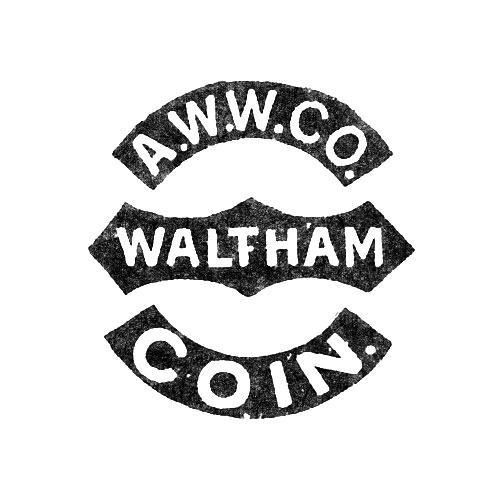 A.W.W.Co.
Waltham
Coin. (American Watch Co.)