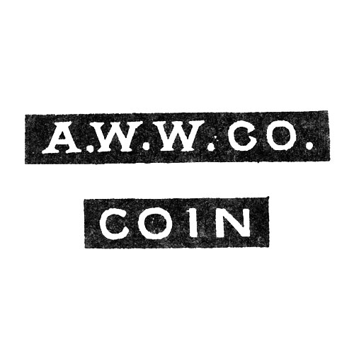 A.W.W.Co.
Coin. (American Watch Co.)
