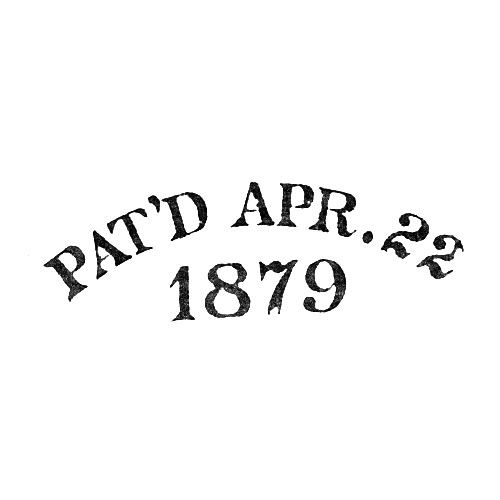 Pat'd Apr. 22
1879 (American Watch Co.)