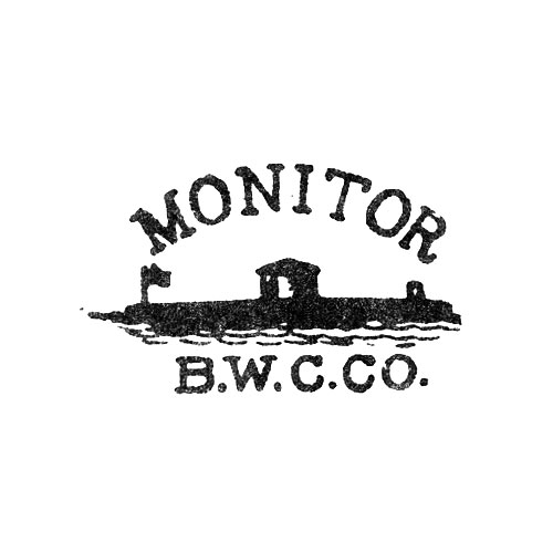 Watch Case Marking for Brooklyn Watch Case Co. Monitor: Monitor
B.W.C.Co.
[Monitor Battleship with Flag]