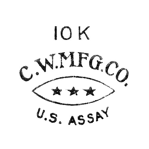 10K
C.W. Mfg. Co.
[Three Stars]
U.S. Assay. (Courvoisier & Wilcox Mfg. Co.)