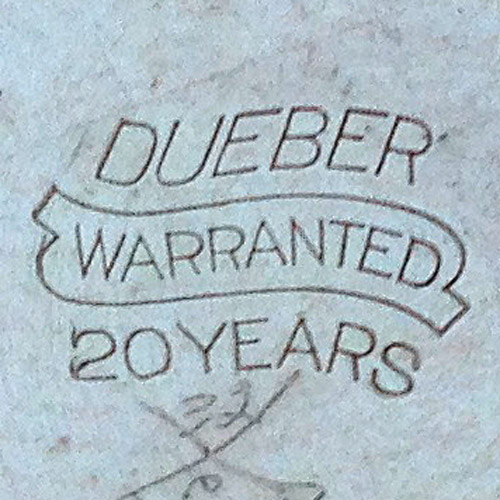 Dueber
Warranted
20 Years (Dueber Watch Case Mfg. Co.)