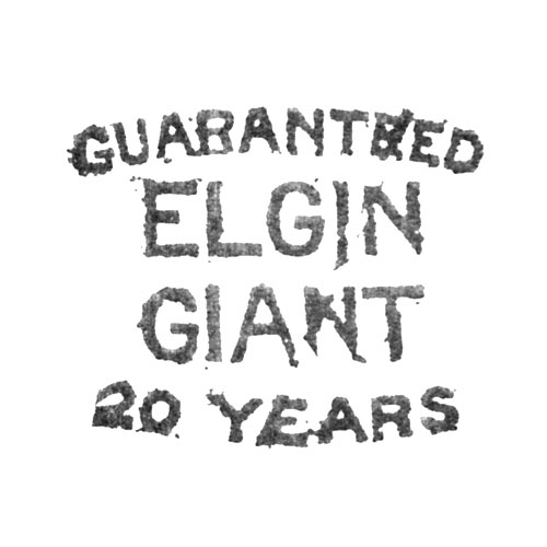 Guaranteed
Elgin
Giant
20 Years (Illinois Watch Case Co.)