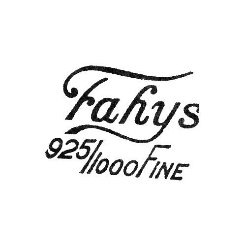Fahys
925/1000 Fine (Fahys Watch Case Co.)