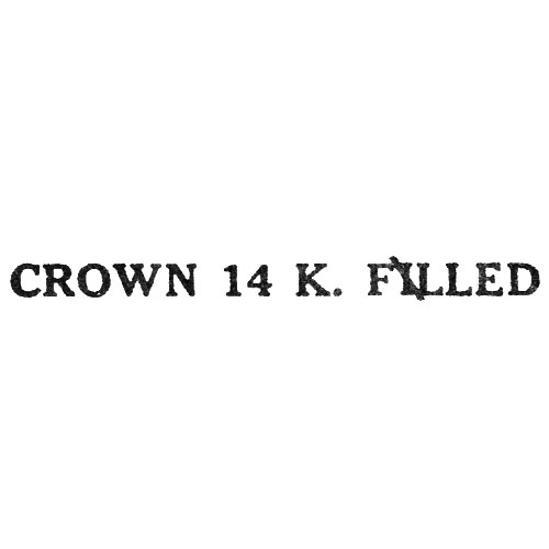 Crown 14 K. Filled (Keystone Watch Case Co.)