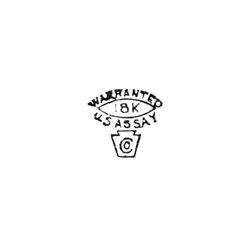 18K
Warranted
U.S. Assay
[Keystone Logo] (Keystone Watch Case Co.)
