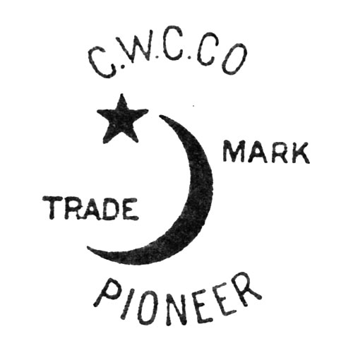 C.W.C.Co
Trade Mark.
[Crescent and Star]
Pioneer (Keystone Watch Case Co.)