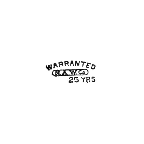 N.A.W.Co.
Warranted
25 Yrs (North American Watch Co.)
