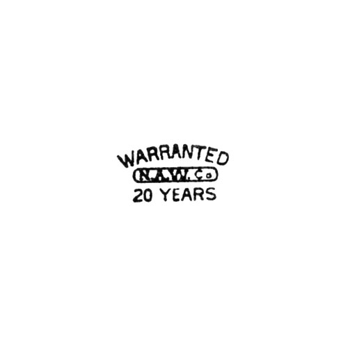 N.A.W.Co.
Warranted
20 Yrs (North American Watch Co.)