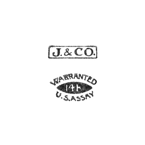 J.&Co.
14K
Warranted
U.S. Assay (P.A. Jeanneret & Co.)