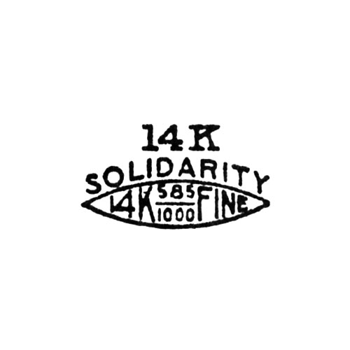 14K
Solidarity
14K 585/1000 Fine (Solidarity Watch Case Co.)