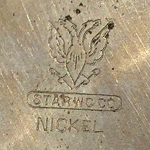 [Two-Headed Eagle]
Star W.C.Co.
Nickel (Star Watch Case Co.)
