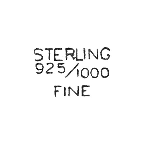 Sterling
925/1000
Fine (Star Watch Case Co.)