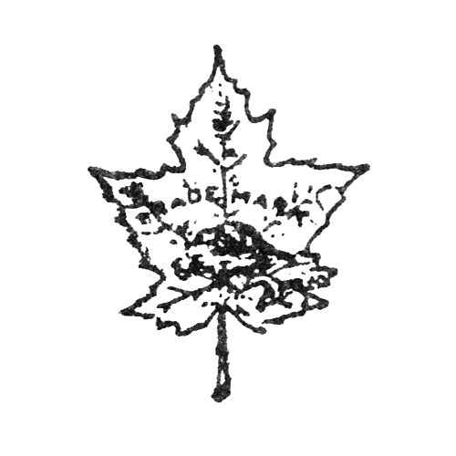 [Leaf]
Trade Mark. (W.J. Gardiner Watch Case Co. Ltd.)