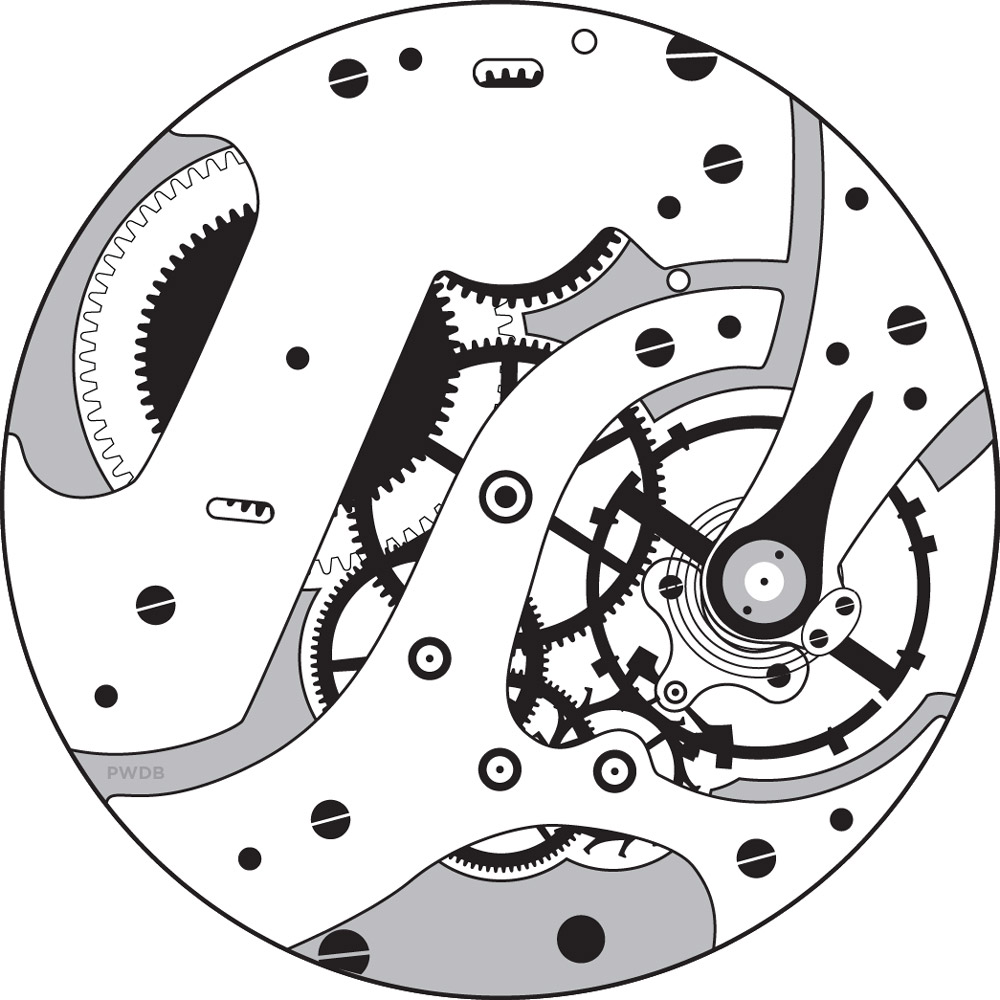 E. Howard Watch Co. (Keystone) Model 10s 1921 Diagram