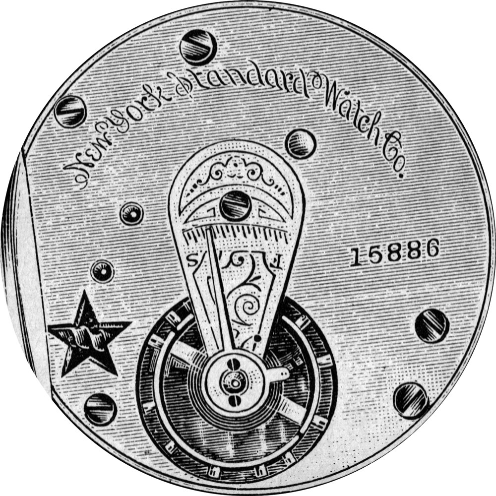 New York Standard Watch Co. Pocket Watch Grade Worm #17996