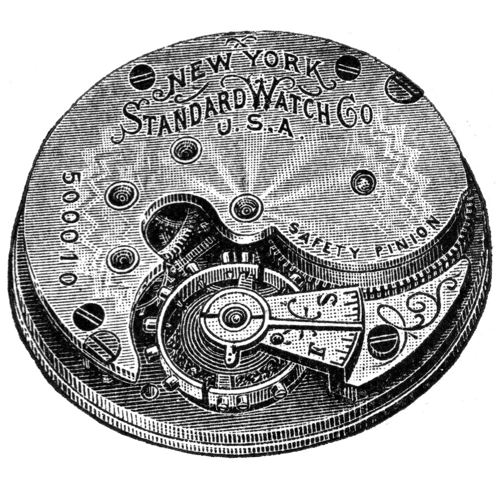 New York Standard Watch Co. Model 6s 1 Diagram