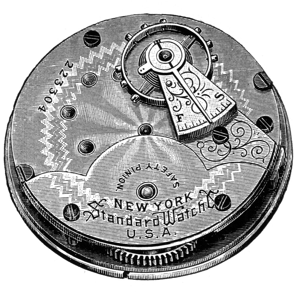 New York Standard Watch Co. Grade 35 Pocket Watch