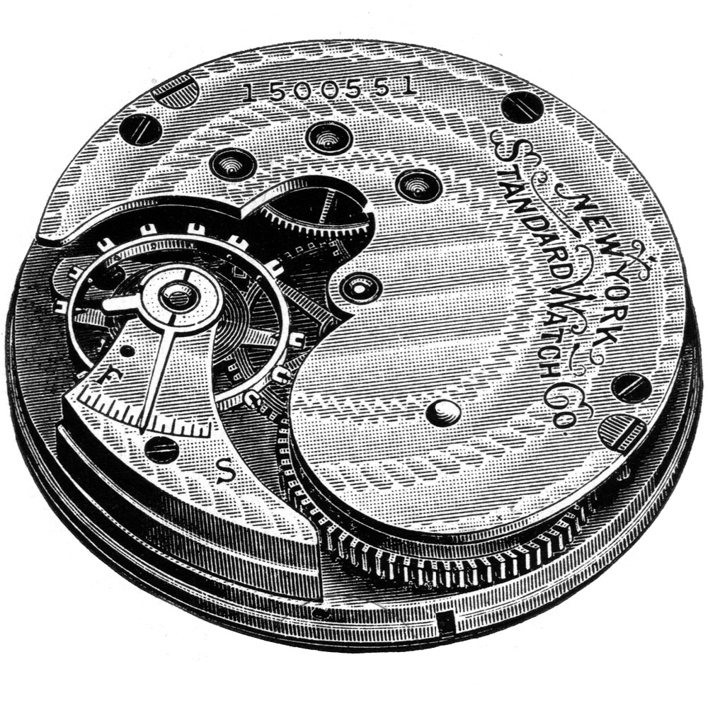 New York Standard Watch Co. Model 18s 8 Diagram