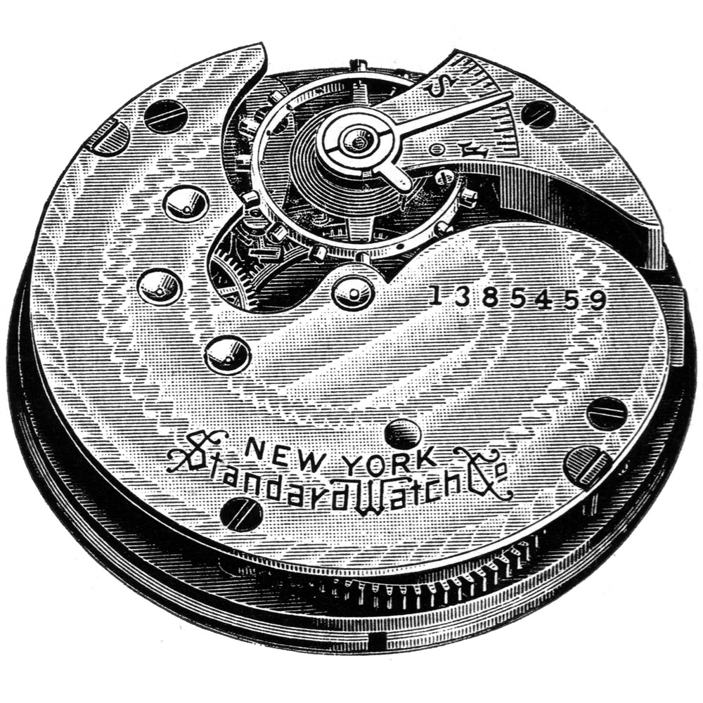 New York Standard Watch Co. Model 18s 9 Diagram