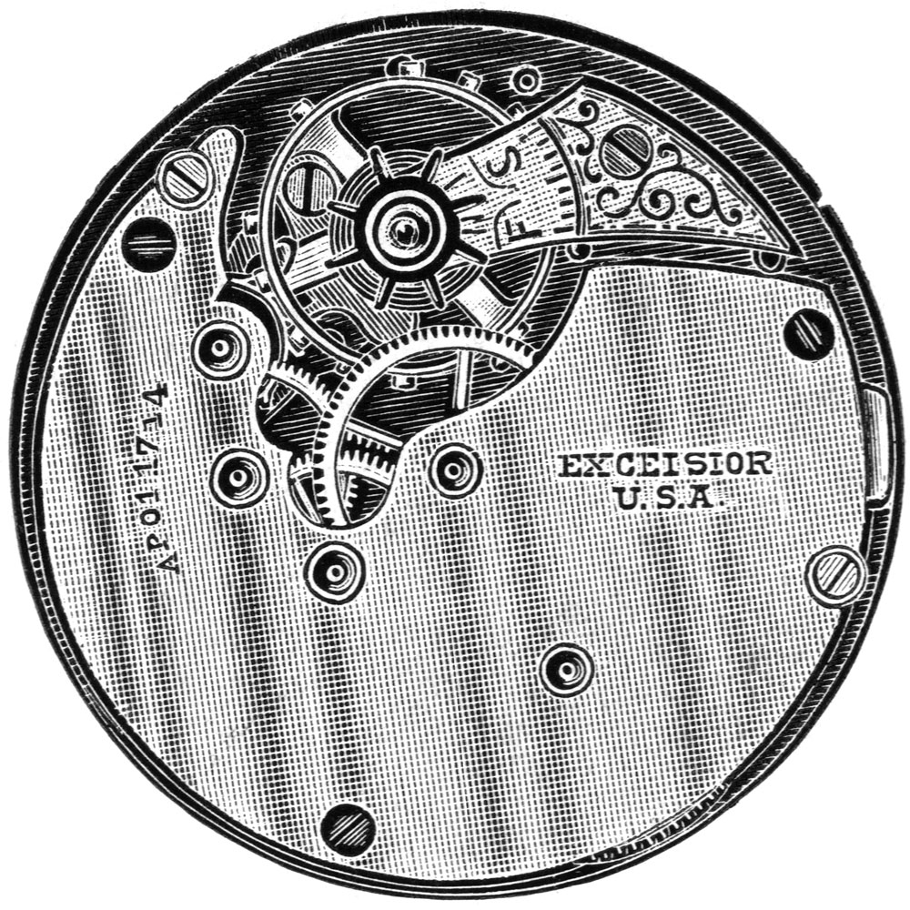 New York Standard Watch Co. Grade Excelsior 371 Pocket Watch