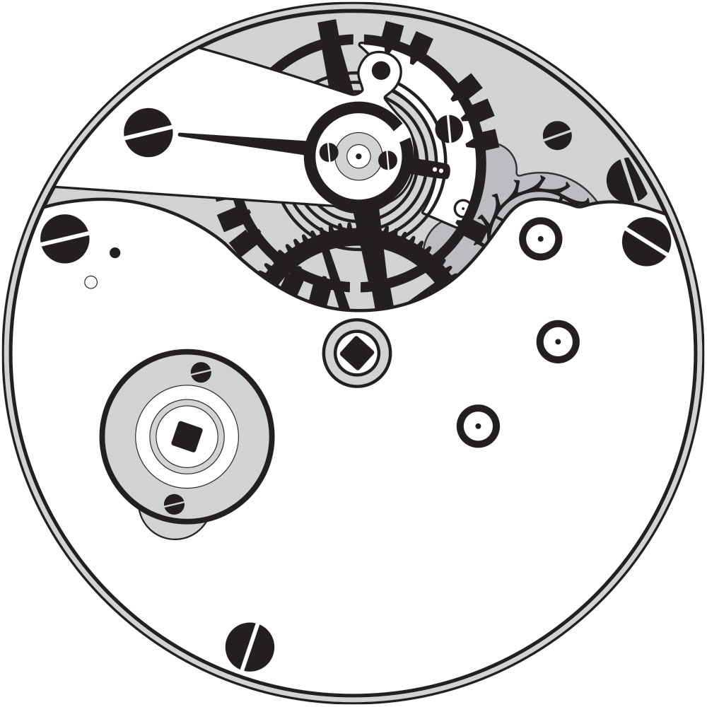 New York Watch Co. Model 16s 1869 Diagram