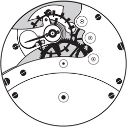 Columbus Watch Co. Model 16s 1 Diagram