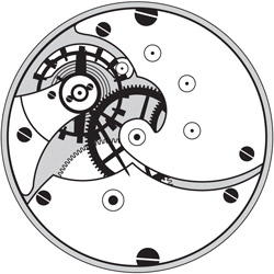 Columbus Watch Co. Model 4s 1 Diagram