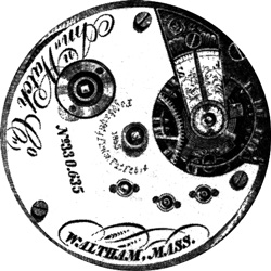 Waltham Model 16s 1860 Diagram