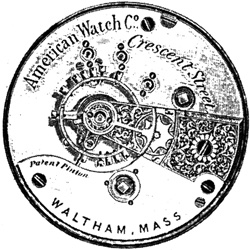 Waltham Model 18s 1870 Diagram