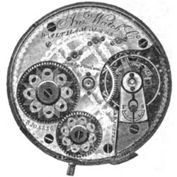 Waltham Model 16s 1872 Diagram