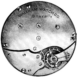 Waltham Model 37s 1907 Diagram