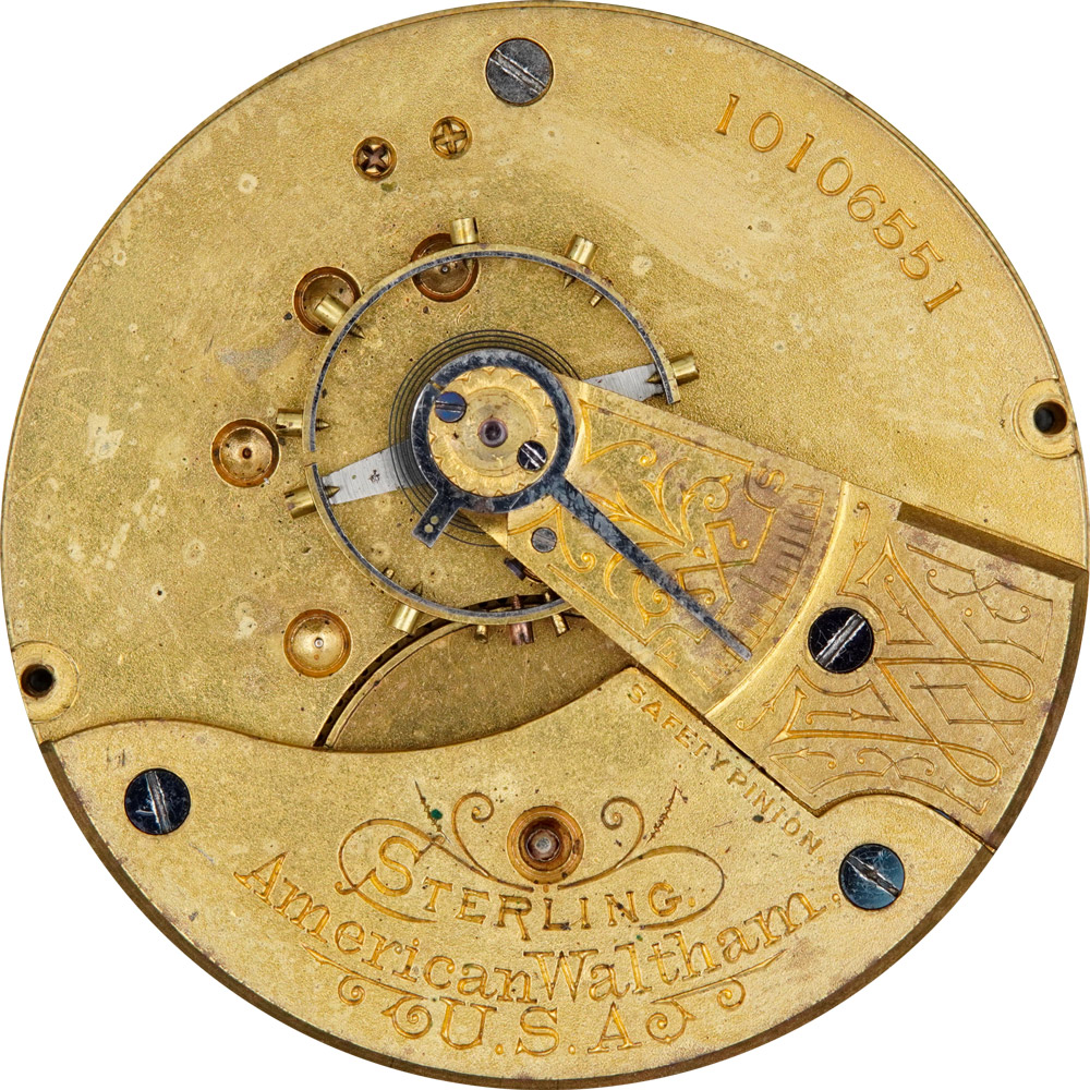 Waltham Grade Sterling Pocket Watch Image