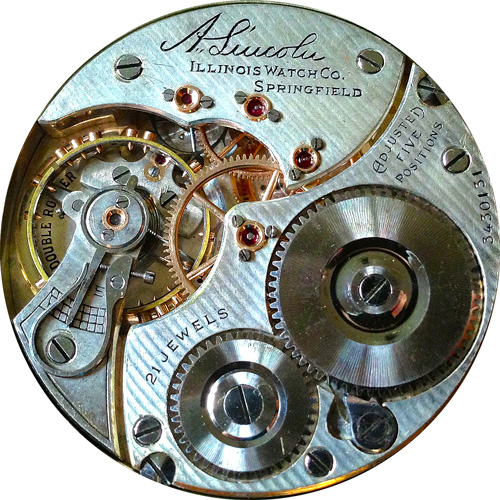 Illinois Grade A. Lincoln Pocket Watch