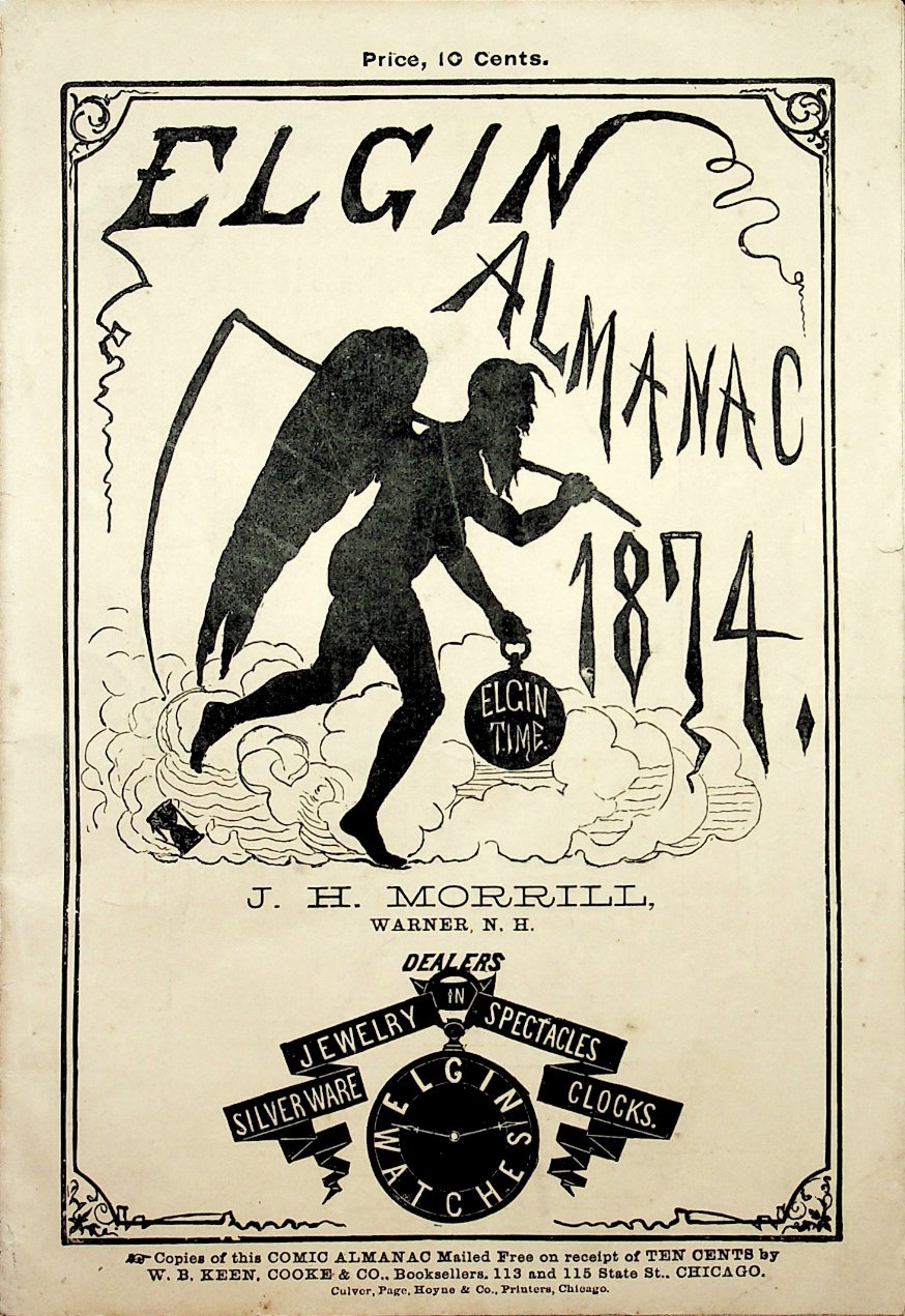 National Watch Co. Elgin Almanac 1874 Cover Image