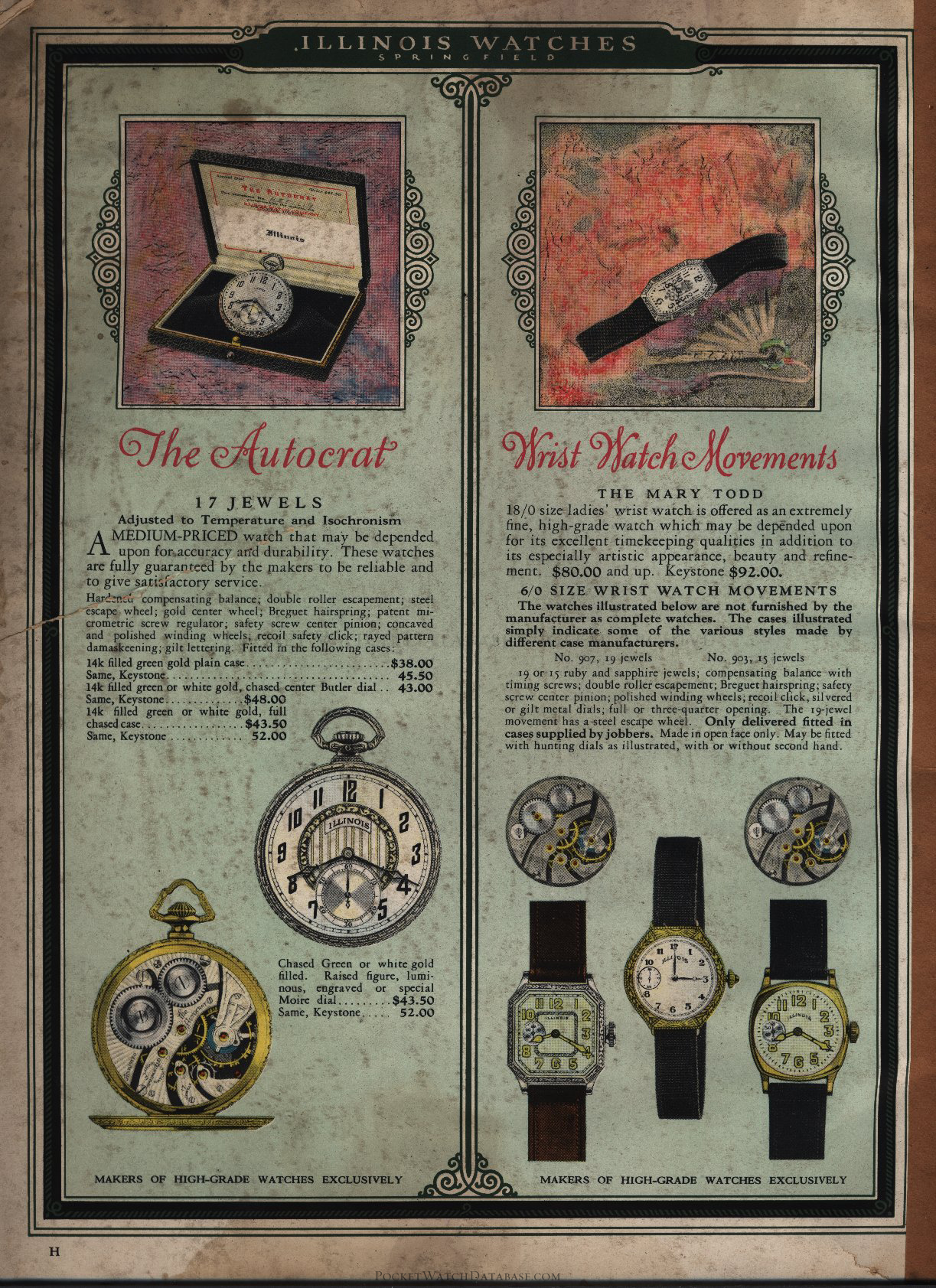 Illinois watch company catalog sale