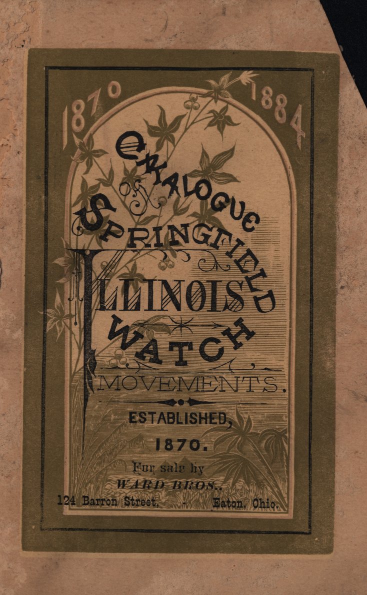 Springfield Illinois Watch Company Catalog (1884) Cover Image